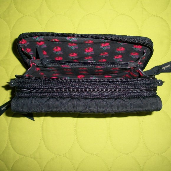 Vera Bradley Dark Blue Wristlet/Crossbody Wallet - Picture 9 of 15